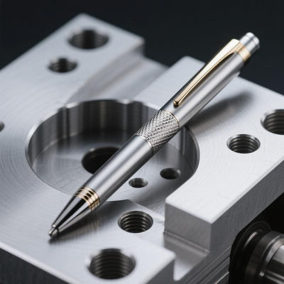 Pluma de bolsillo de titanio táctico anodizado resistente a la corrosión y listo para el regalo